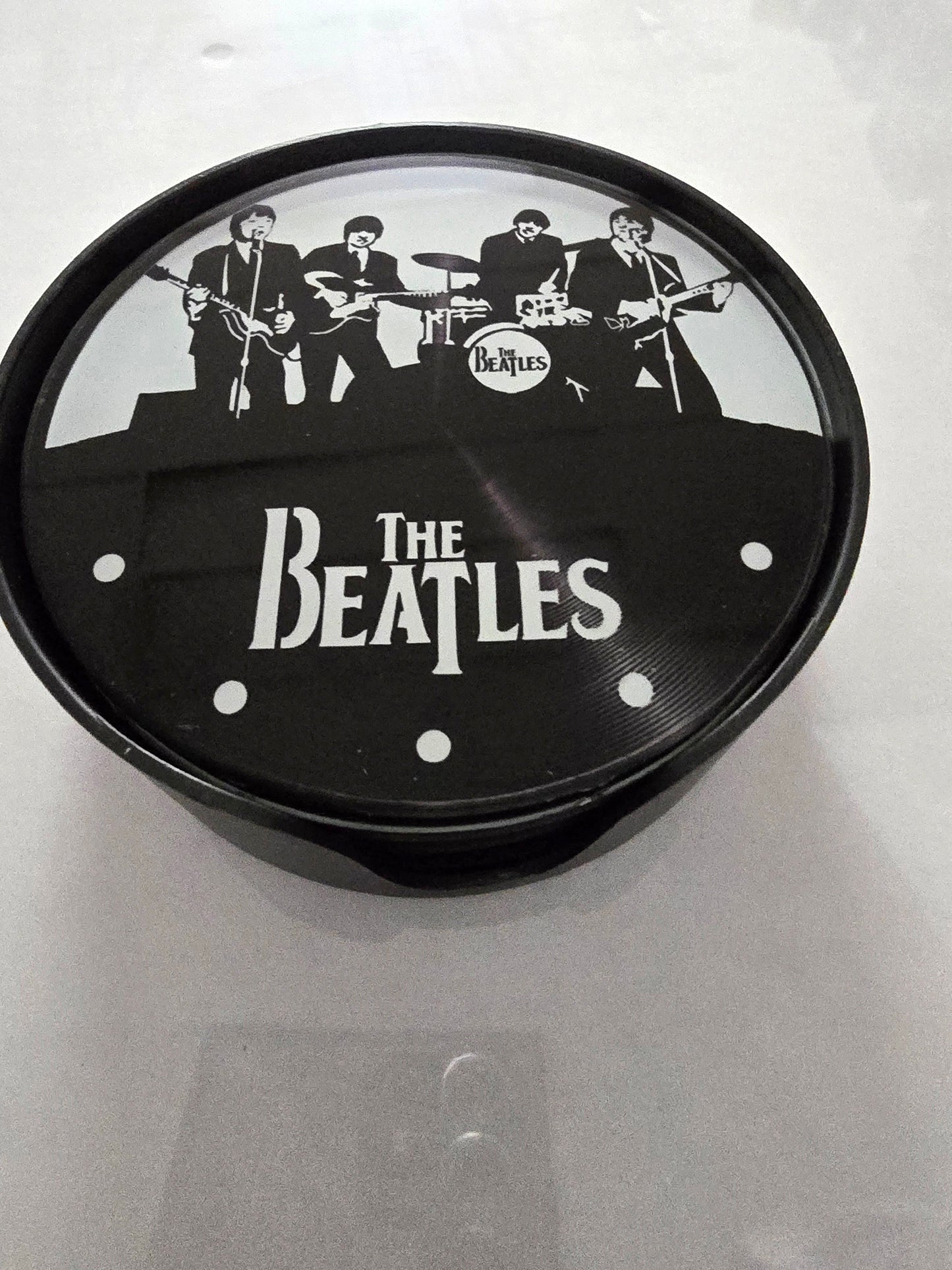 BEATLES GLASS COASTERS SET OF SIX
