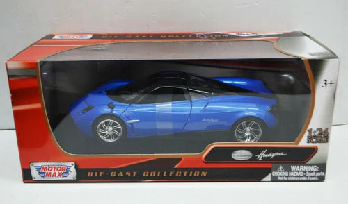 1/24 Scale Pagani Huayra Blue Motormax Diecast Model Car