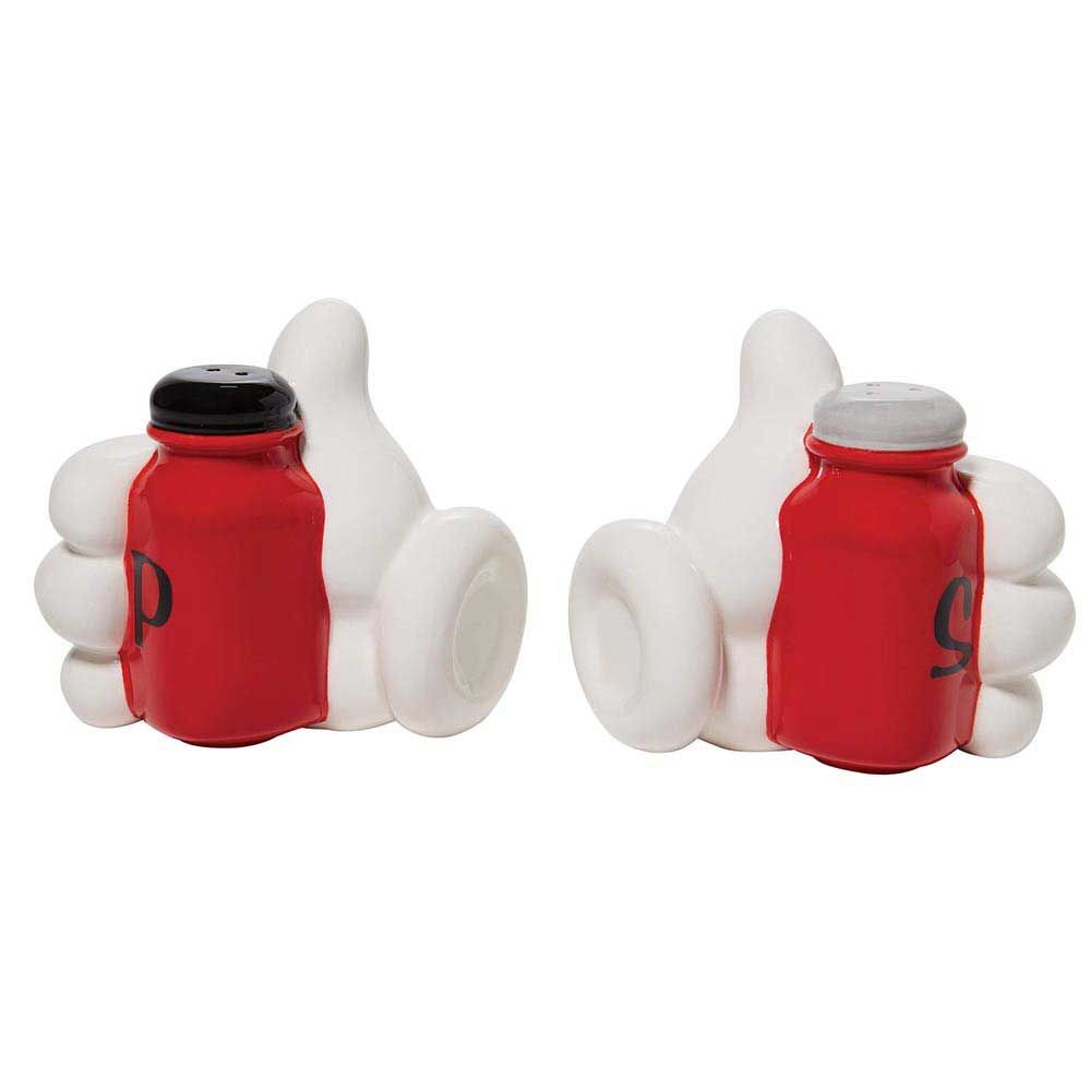 DISNEY CERAMICS SALT AND PEPPER SHAKER SET - MICKEY HANDS