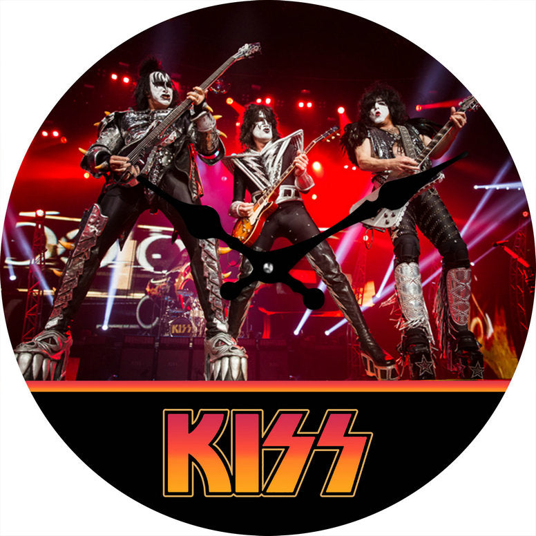 KISS 30 CM GLASS CLOCK