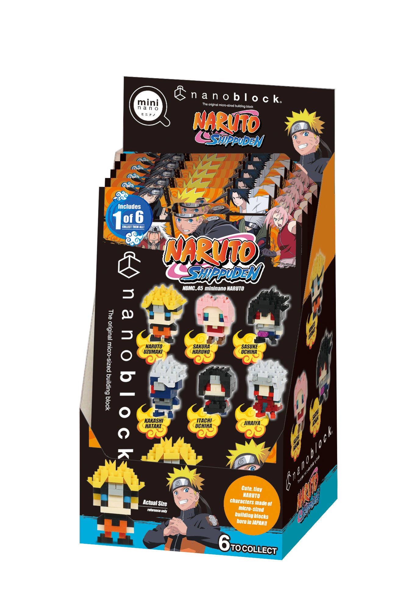Naruto - 6 Designs Mininano Nanoblock Box Set