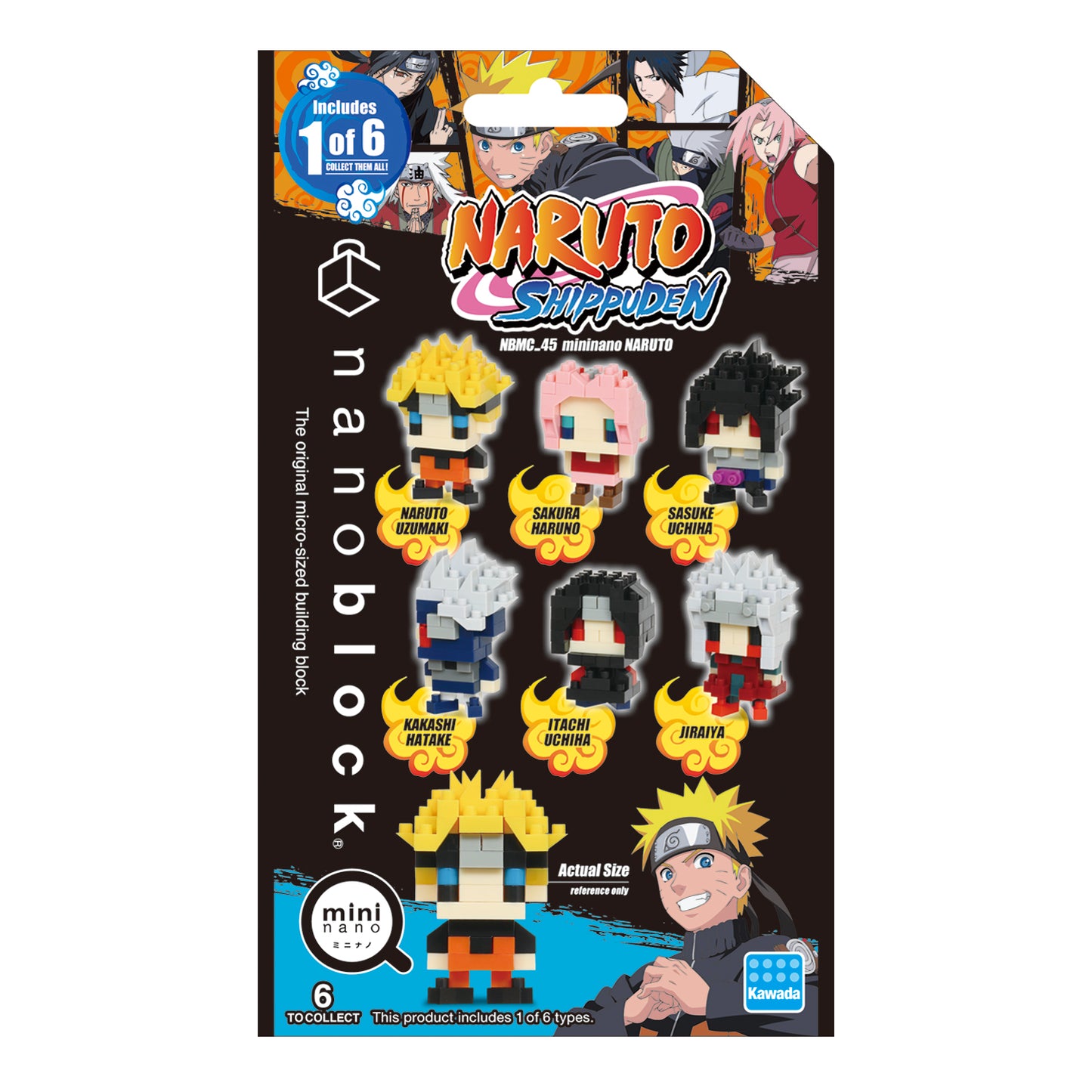 Naruto - 6 Designs Mininano Nanoblock Box Set