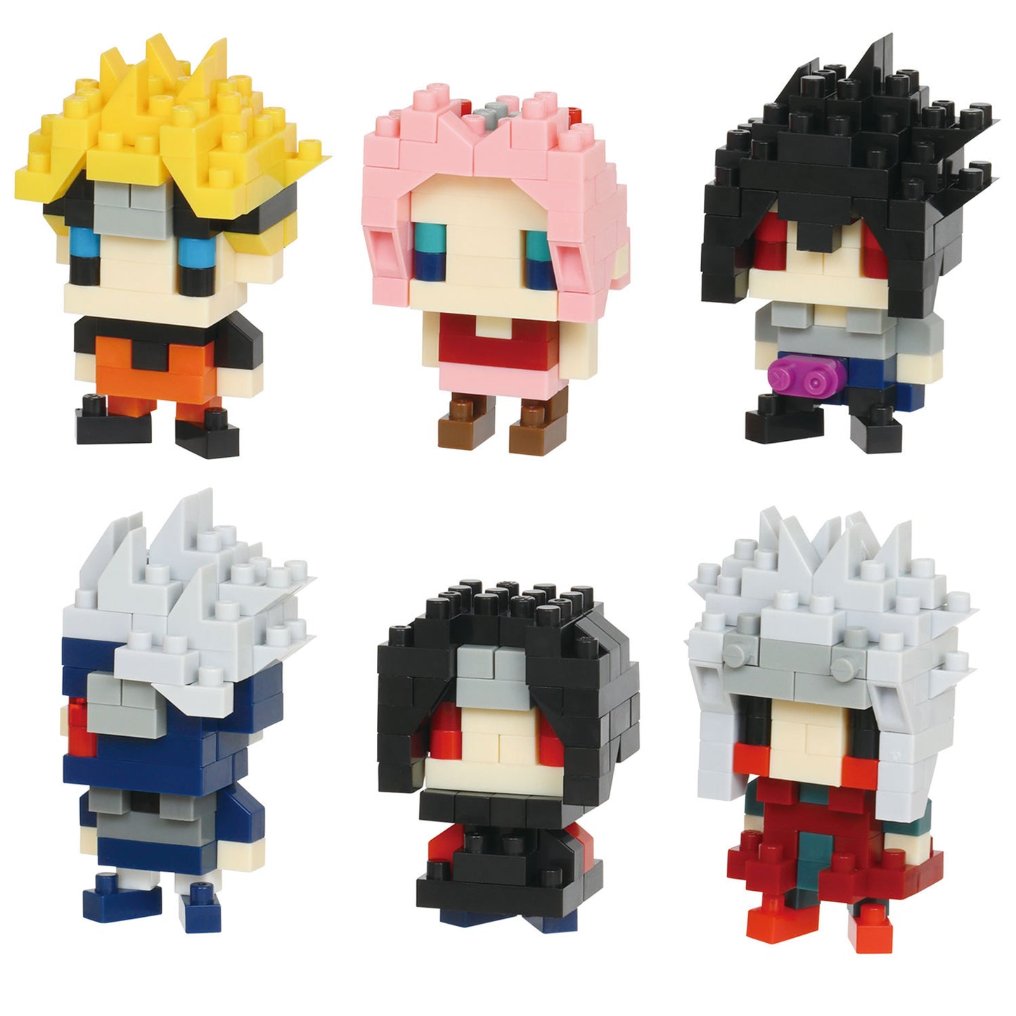 Naruto - 6 Designs Mininano Nanoblock Box Set