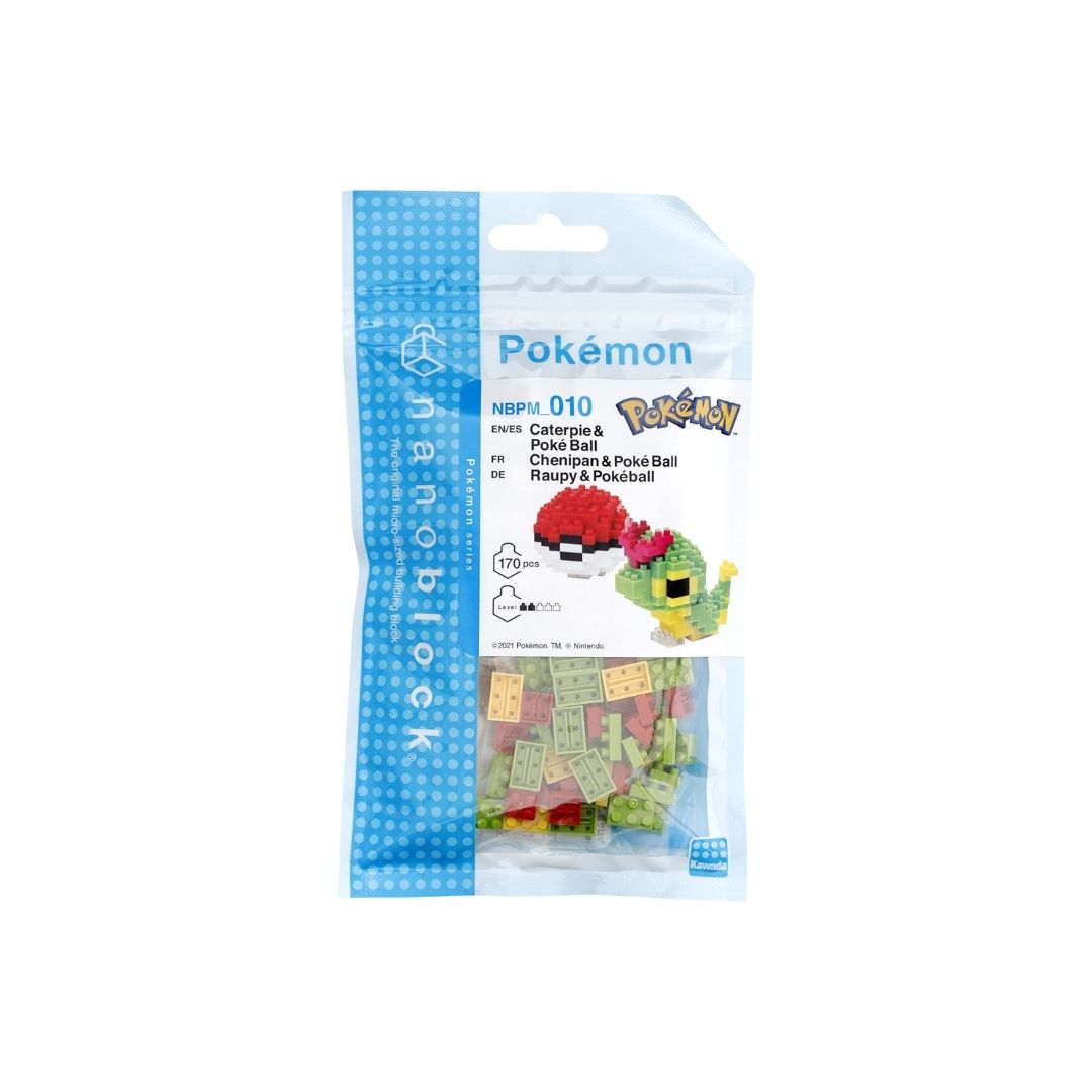 Pokemon - Caterpie & Poke Ball Nanoblock set