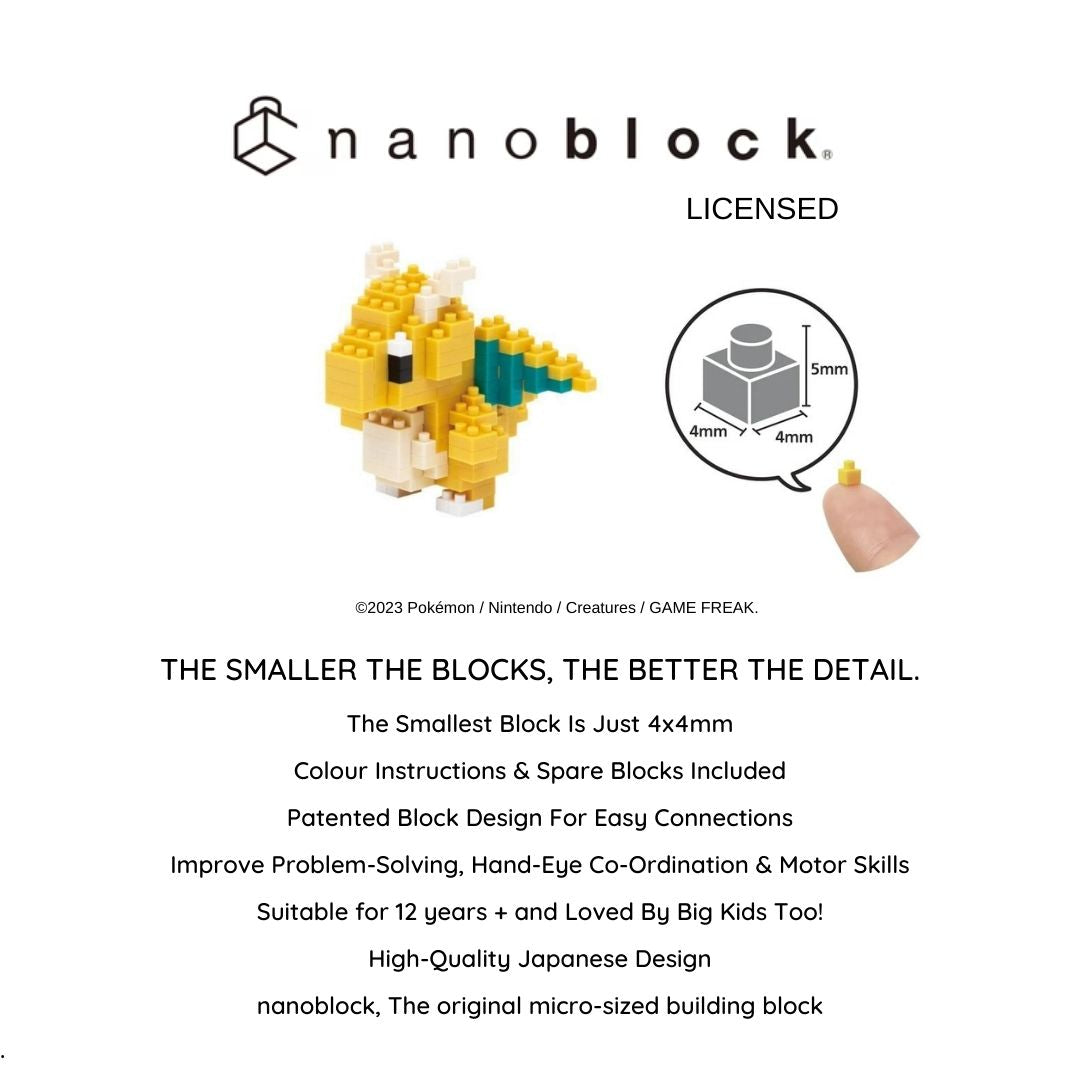 Pokemon - Dragonite Nanoblock set