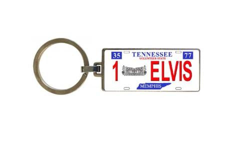 Elvis 1 plate key ring