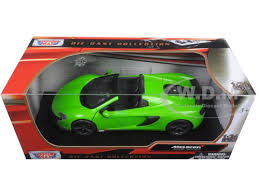 1:24 McLaren 650S Spider Green Motor Max Diecast Model Car