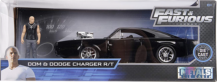 The Fast and the Furious - 1970 Dodge Charger with Dominic Toretto 1/24th Scale Hollywood Rides Die-Cast Vehicle