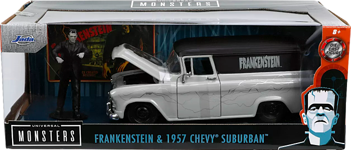 Frankenstein (1931) - Frankenstein with 1957 Chevy Suburban Hollywood Rides 1/24th Scale Die-Cast Vehicle Replica