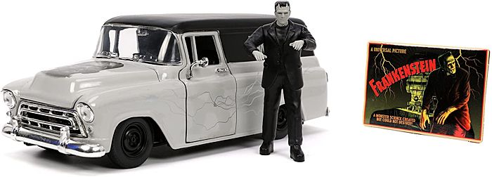 Frankenstein (1931) - Frankenstein with 1957 Chevy Suburban Hollywood Rides 1/24th Scale Die-Cast Vehicle Replica