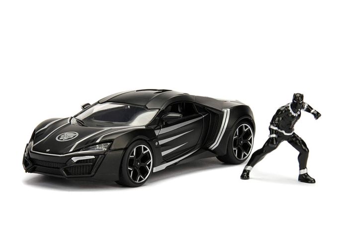 Black Panther - Lykan Hypersport with Black Panther 1/24th Scale Hollywood Rides Die-Cast Vehicle
