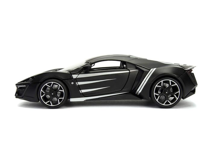 Black Panther - Lykan Hypersport with Black Panther 1/24th Scale Hollywood Rides Die-Cast Vehicle
