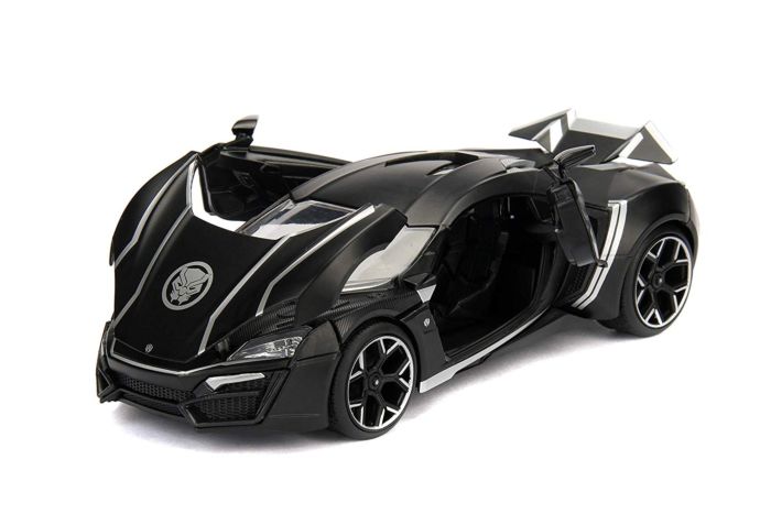 Black Panther - Lykan Hypersport with Black Panther 1/24th Scale Hollywood Rides Die-Cast Vehicle