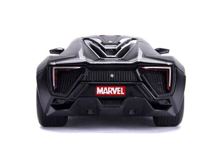 Black Panther - Lykan Hypersport with Black Panther 1/24th Scale Hollywood Rides Die-Cast Vehicle