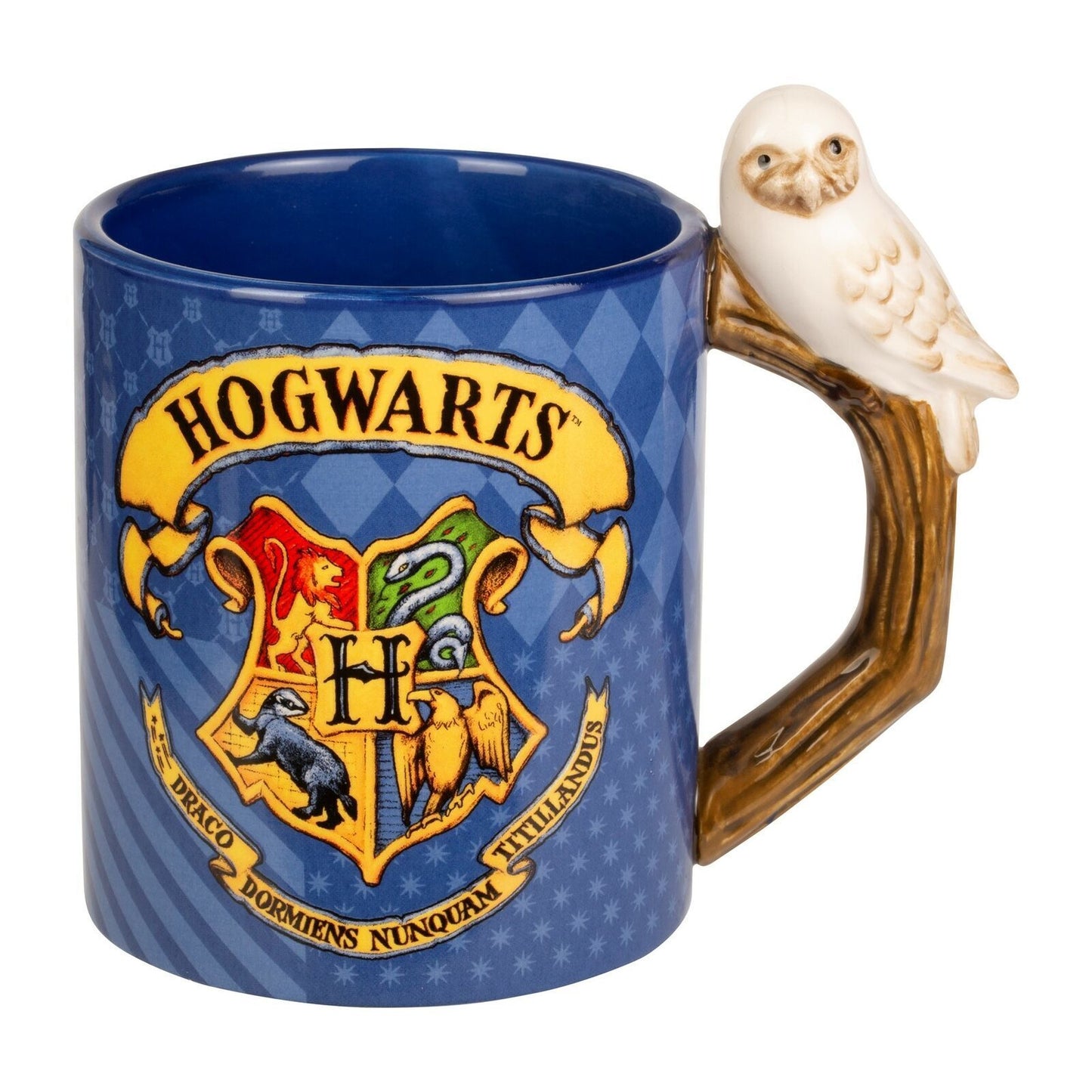 Harry Potter Hogwarts Crest with Hedwig Moulded Mug