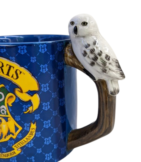 Harry Potter Hogwarts Crest with Hedwig Moulded Mug