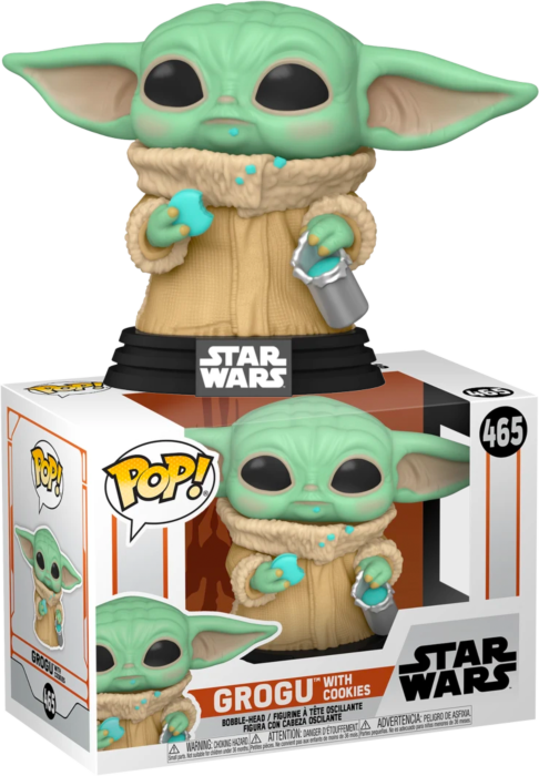 Star Wars: The Mandalorian - Grogu (The Child) with Cookie Pop! Vinyl Figure
