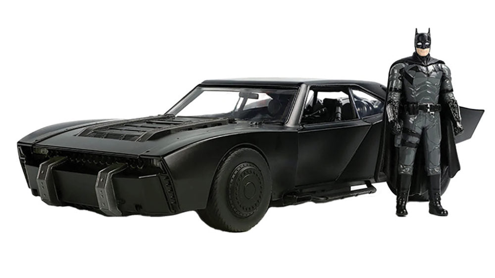 The Batman (2022) - Batman with Batmobile Hollywood Rides 1/24th Scale Die-Cast Vehicle Replica