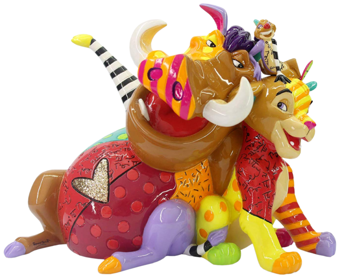 Simba, Pumbaa and Timon Disney Figurine By Britto