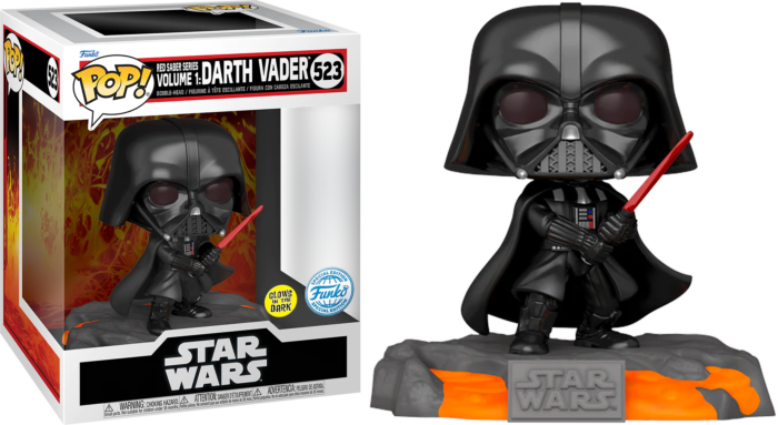 Star Wars - Darth Vader Red Saber Series Volume 1 Glow in the Dark Deluxe Pop! Vinyl Figure