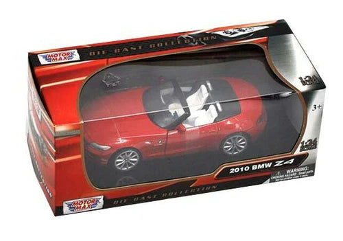 1/24 Scale 2010 BMW Z4 Red Diecast Motor Max