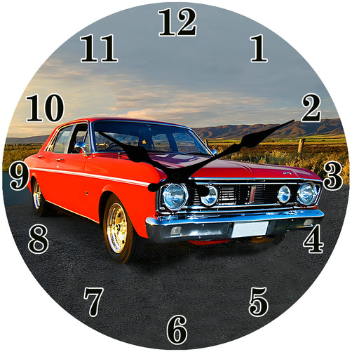 1968 Ford XT Falcon GT 30 cm glass clock