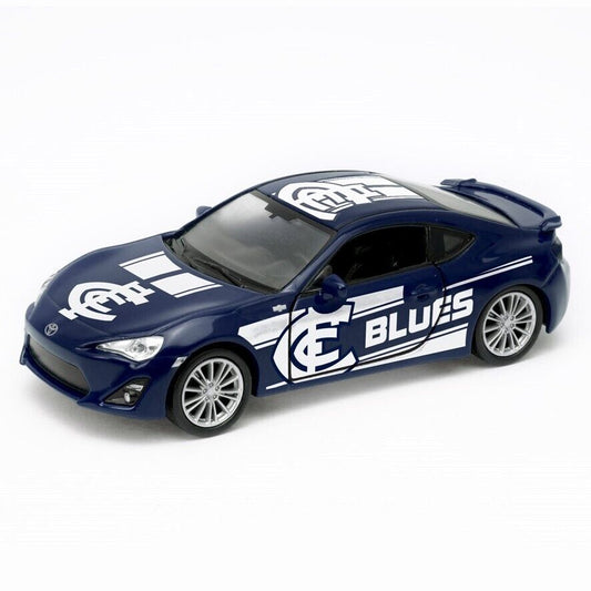 AFL CARLTON BLUES 2023 TOYOTA 86 COLLECTABLE DIE-CAST MODEL CAR