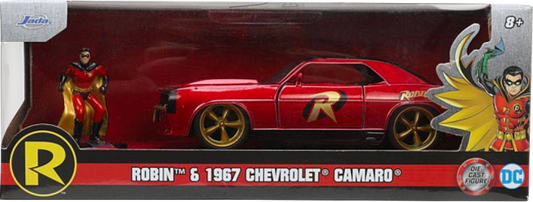 Batman - Robin & 1969 Chevrolet Camaro Hollywood Rides 1/32 Scale Die-Cast Vehicle Replica