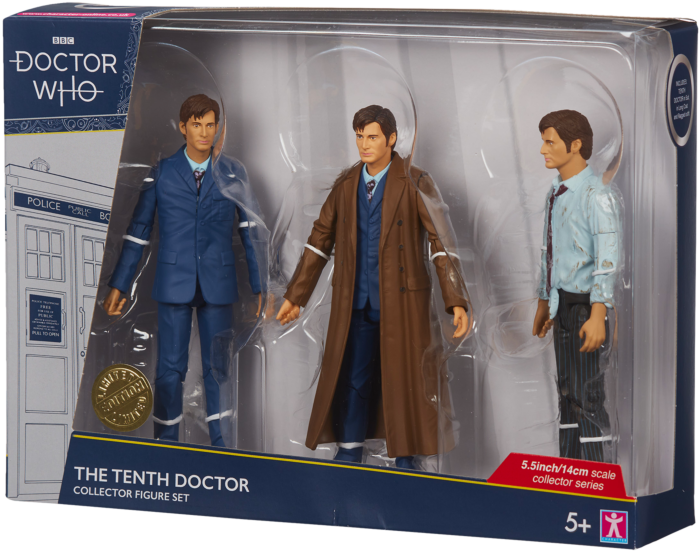 Doctor Who - The Tenth Doctor Collector Series 5.5” Scale Action Figure 3-Pack