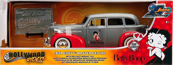 Betty Boop - 1939 Chevy Master Deluxe with Mosaic Tile 20th Anniversary Hollywood Rides 1/24th Scale Die-Cast Vehicle Replica