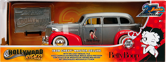 Betty Boop - 1939 Chevy Master Deluxe with Mosaic Tile 20th Anniversary Hollywood Rides 1/24th Scale Die-Cast Vehicle Replica