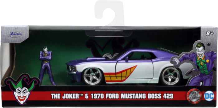 Batman - The Joker & 1970 Ford Mustang Boss 429 Hollywood Rides 1/32 Scale Die-Cast Vehicle Replica