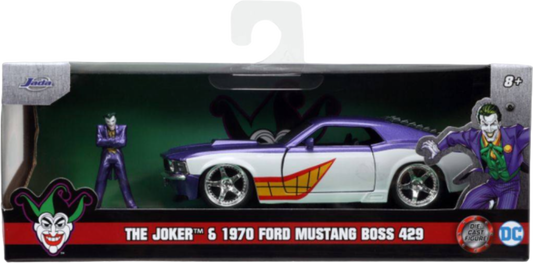 Batman - The Joker & 1970 Ford Mustang Boss 429 Hollywood Rides 1/32 Scale Die-Cast Vehicle Replica