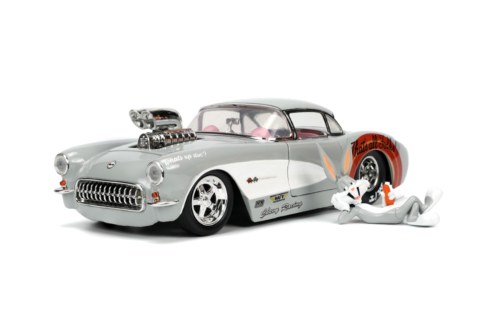 Looney Tunes - Bugs Bunny & 1957 Chevrolet Corvette Hollywood Rides 1/24th Scale Die-Cast Vehicle Replica