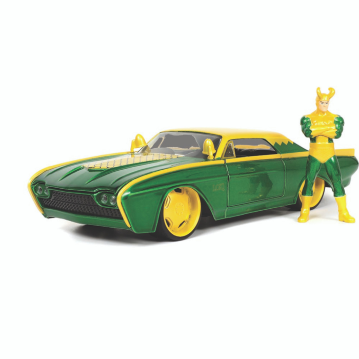 Thor - Loki & 1963 Ford Thunderbird 1/24th Scale Die-Cast Vehicle Replica